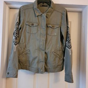 Maurices Green Patterned Jacket